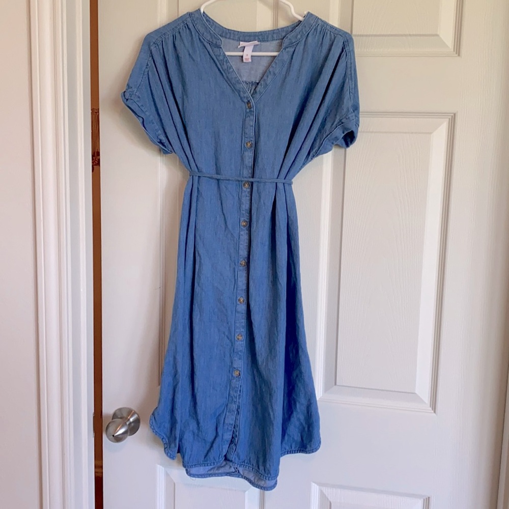Isabel maternity denim dress